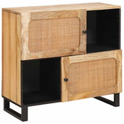 Credenza-Buffet-Armadio da cucina Marrone 80 x 33,5 x 75 cm Legno di mango massello