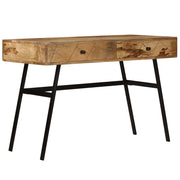 Scrivania | Tavolo da Ufficio con Cassetti in Legno Massello di Mango 110x50x76 cm