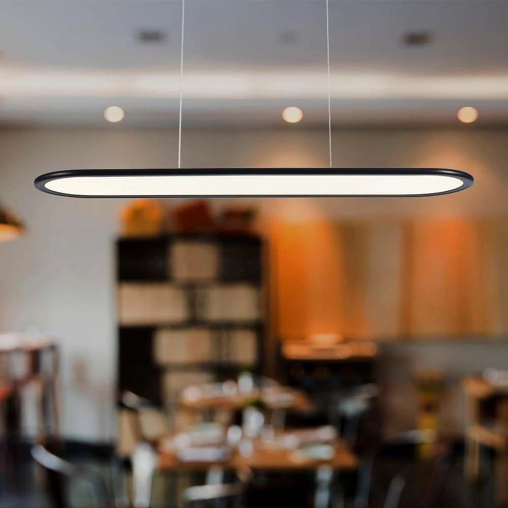 Lampada sospesa LED panel nero 24W 3000K V-TAC VT-7821