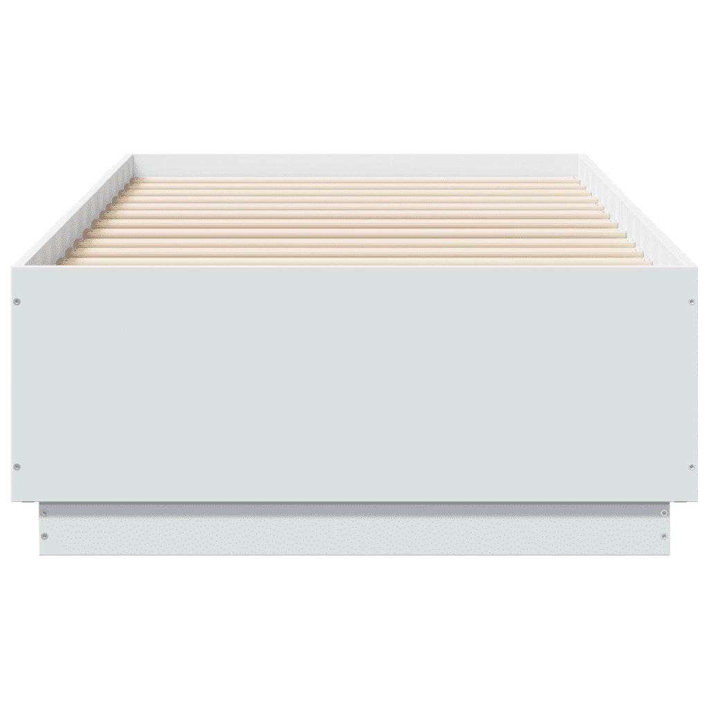 Giroletto con Luci LED Bianco 75x190 cm in Legno Multistrato 3209667