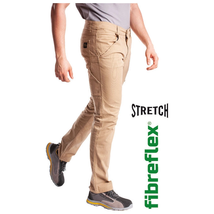 Rica Lewis 5429965 Carp53 Jeans Uomo Cotone Stretch Regular Comfort Gamba Dritta Multitasche colore Beige