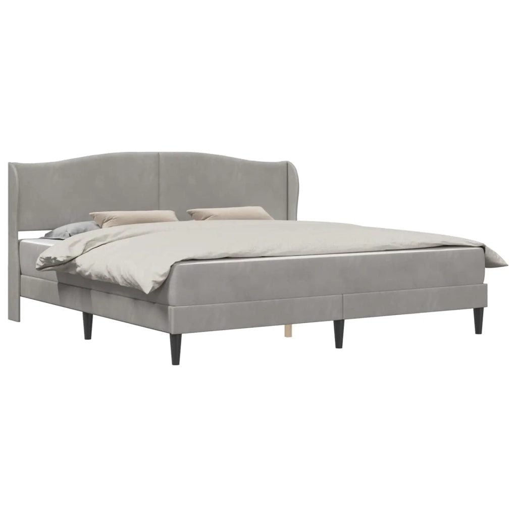 Struttura del letto Grigio Chiaro 180 x 200 cm Velluto 3415277