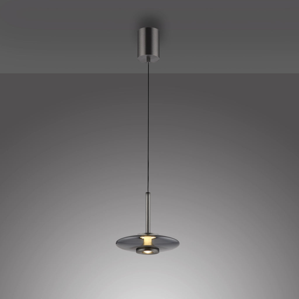 Lampada a sospensione grigia fumé Ø22 LED 10,1W Neuhaus
