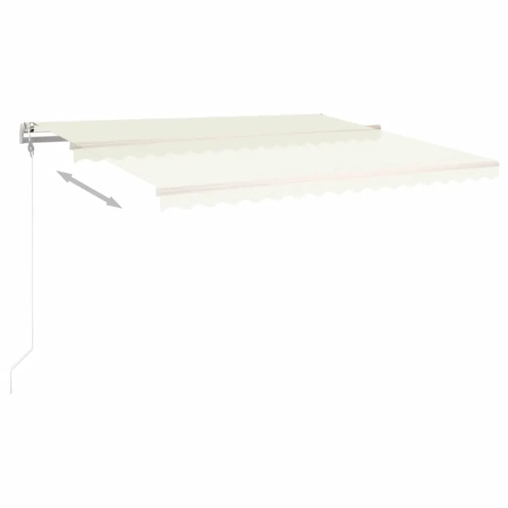 Tenda da Sole Retrattile Automatica 400x350 cm Crema 3068987