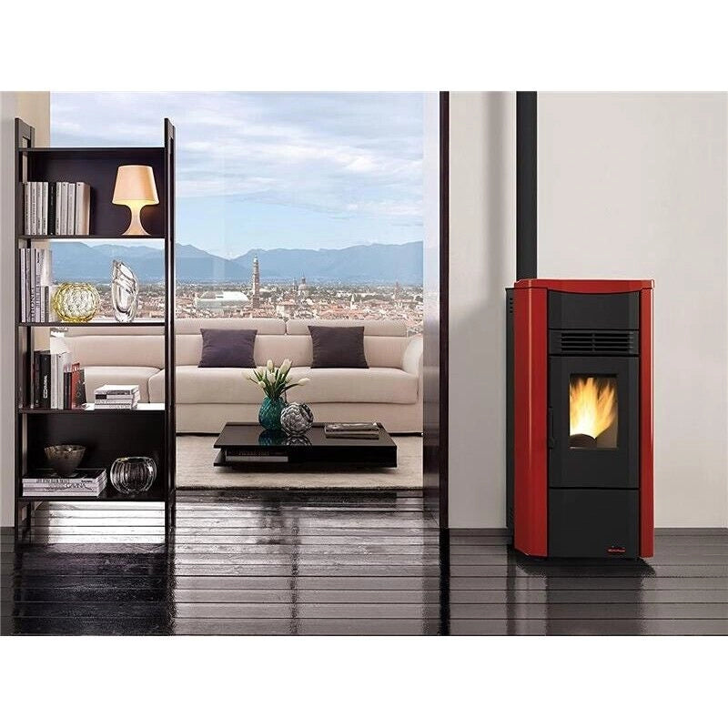 NORDICA STUFA A PELLET GIUSY BORDEAUX 7