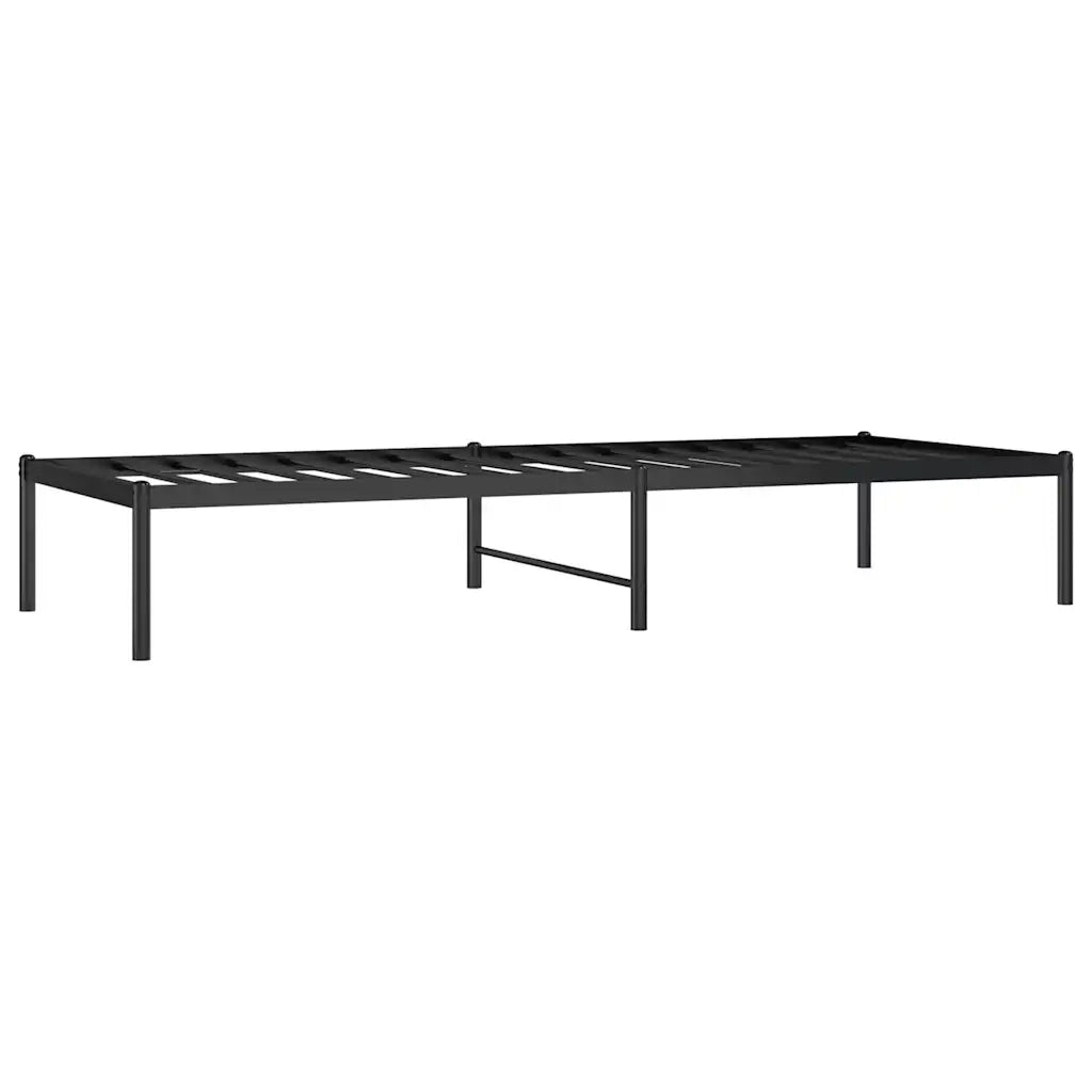 Giroletto-Struttura Letto in Metallo Nero 75x190 cm 945262