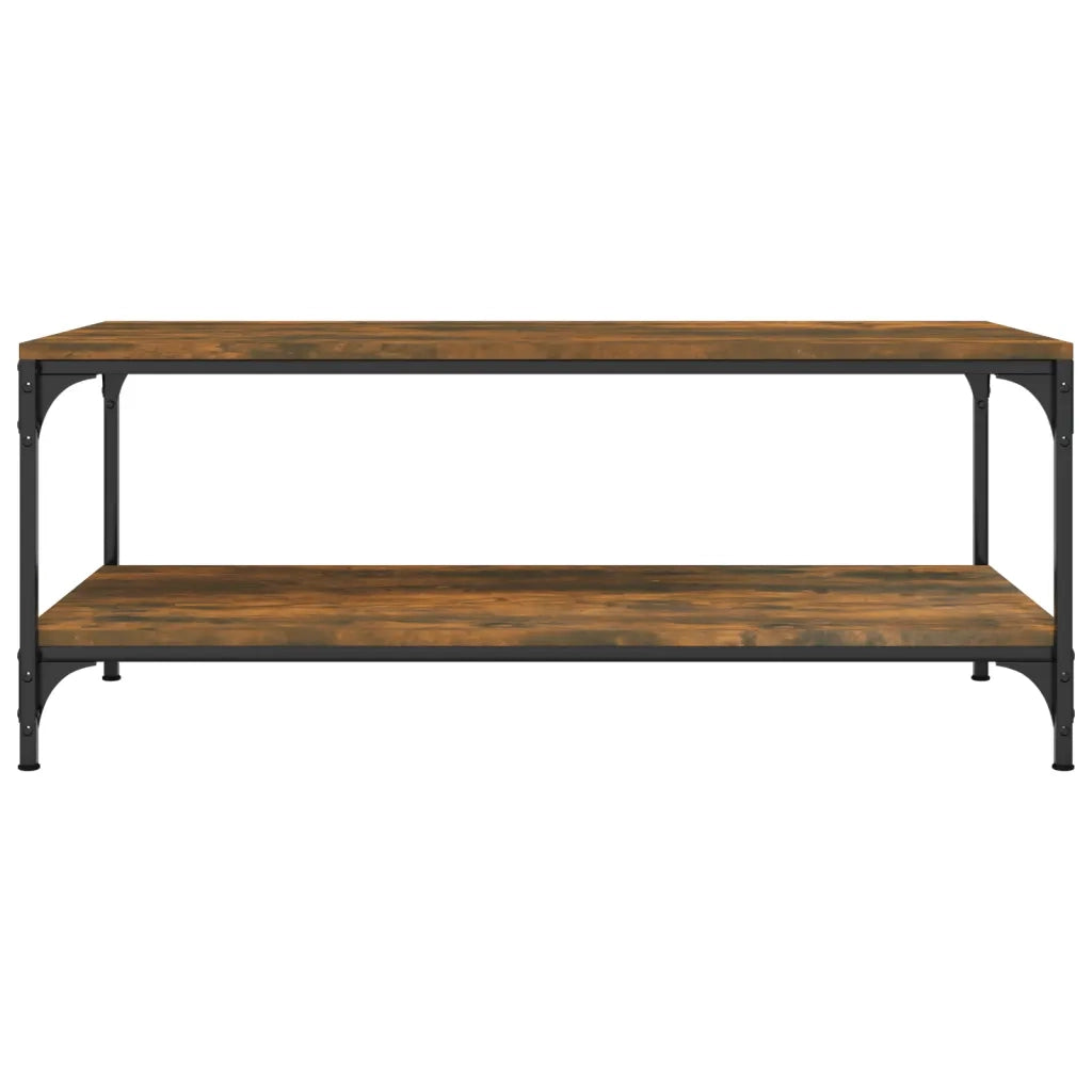 Tavolino da Salotto Rovere Fumo 80x50x40 cm Legno Multistrato 819369