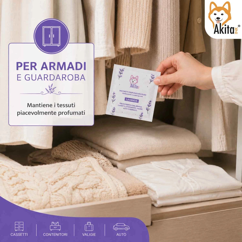 Akitaink 6 Sacchetti Profumati Lavanda Armadi