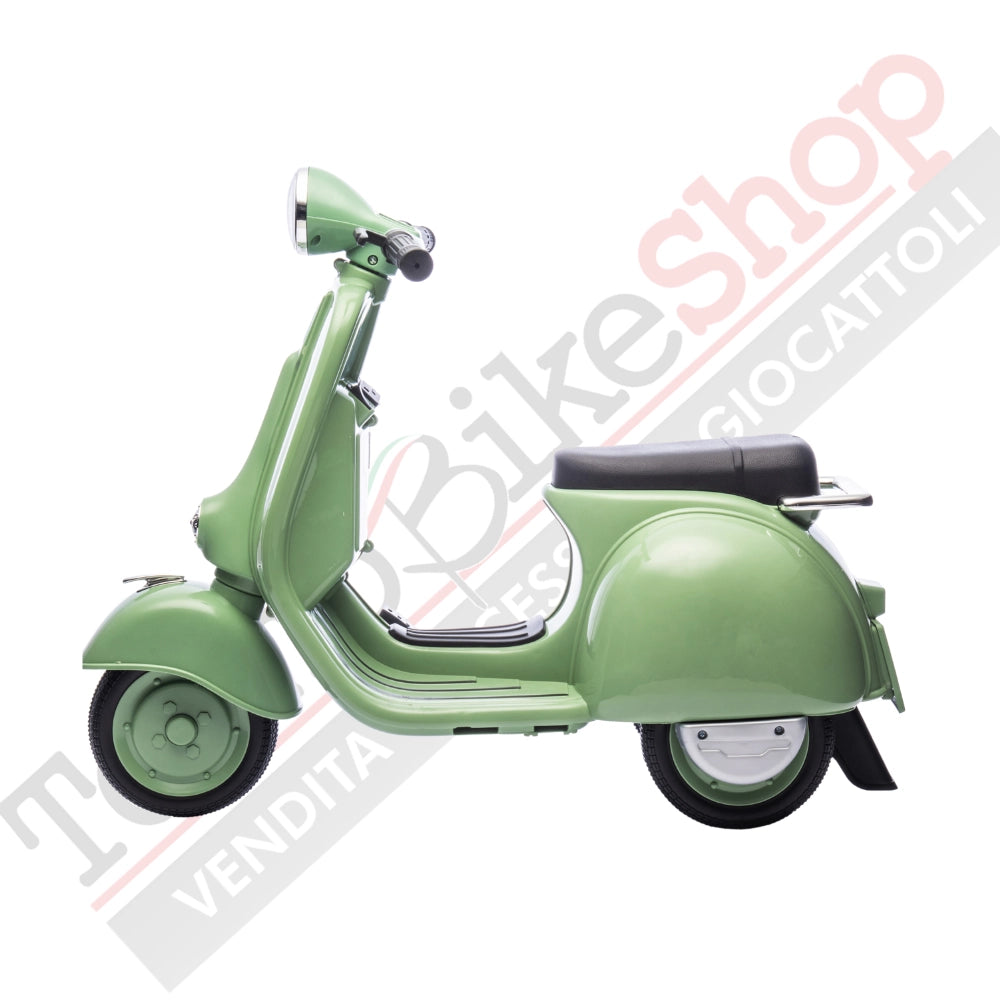 Vespa Sidecar Small Special 6V per Bambini con Licenza Ufficiale Piaggio-Verde