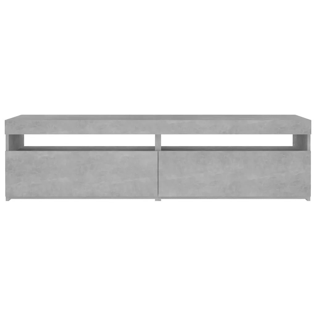 Mobili Porta TV con Luci LED 2 pz Grigio Cemento 75x35x40 cm cod mxl 17029