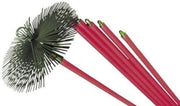SPAZZACAMINO KIT COMPOSTO DA 5 ASTE + SCOVOLO Ø 30 CM