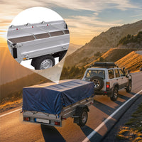 3x Tarpaulin Bracket 108-150 cm for Trailer, Adjustable Aluminium Support für Trailer Covers, Ideal for Flat Tarpaulins