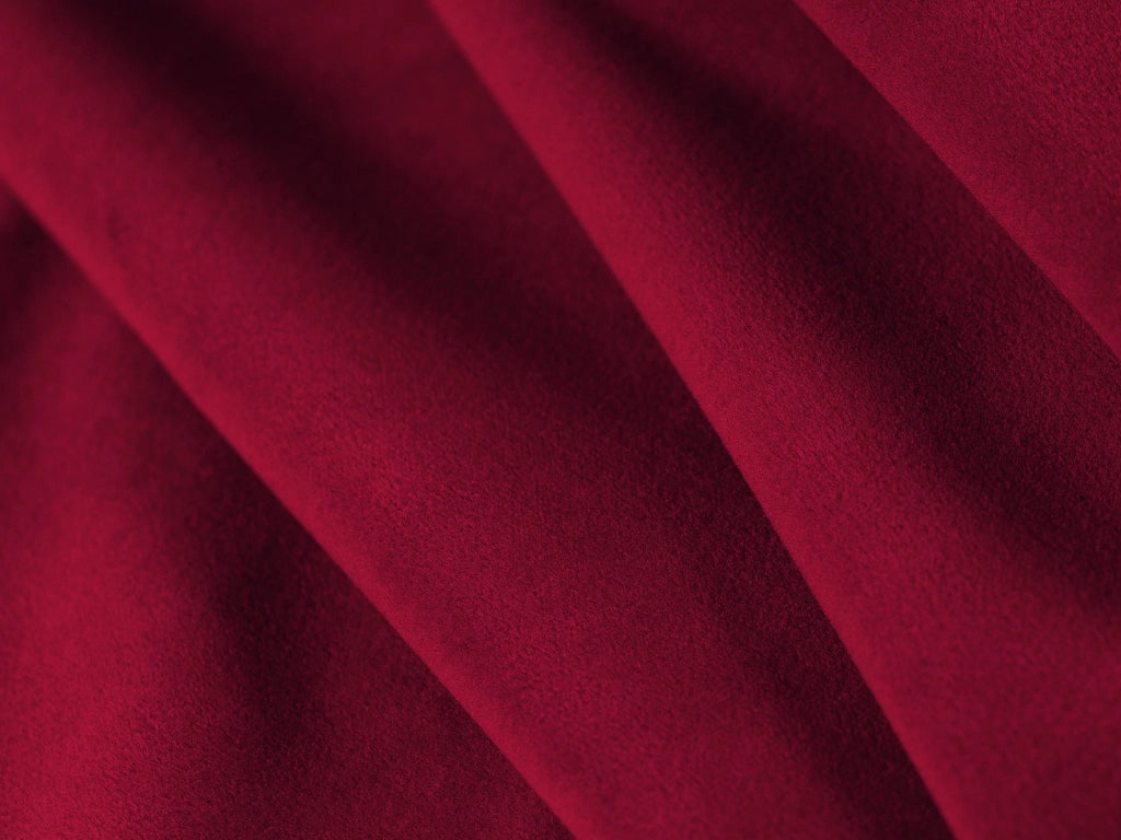 Cosmopolitan Design - Divano angolare modulare reversibile "Rome" 7 posti in velluto rosso 
