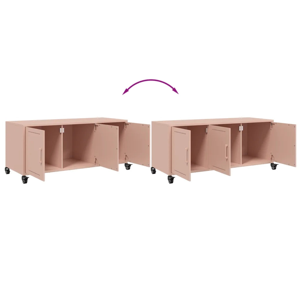 Mobile TV Rosa 100,5x39x43,5 cm in Acciaio 846645
