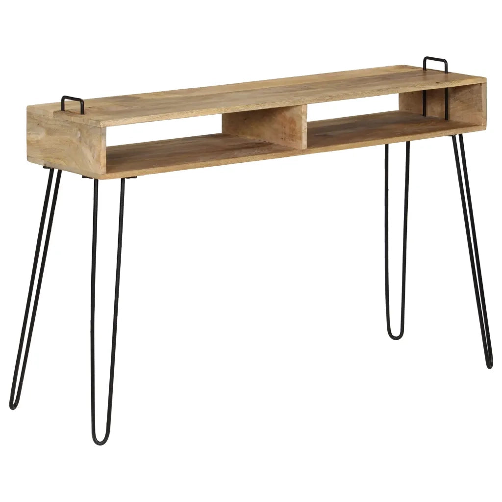 Tavolo Consolle | Tavolo d'Ingresso in Legno Massello di Mango 115x35x76 cm