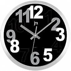 Lowell 14942 Orologio al quarzo Cerchio Alluminio, Nero