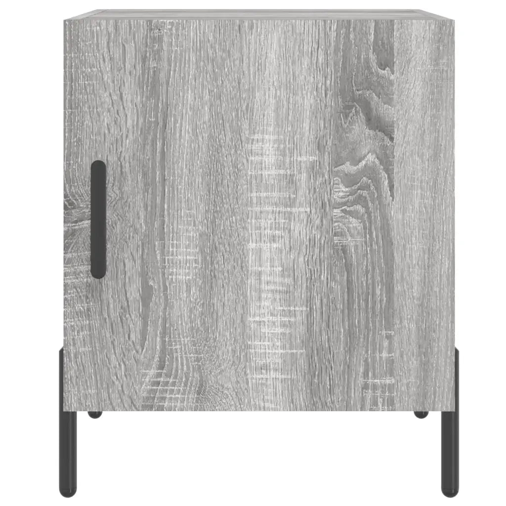 Set di 2 Comodini | Armadio da Notte | Mobiletto da notte Grigio Sonoma 40x40x50 cm in Legno Multistrato