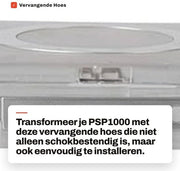 Coprimessa PSP1000 Resistente allo Shock - Coprimessa di Ricambio - Progettata per Prevenire lo Slittamento - Materiale Duraturo - Facile da Sostituire - Nuovo Design - Copertura per Console di Gioco