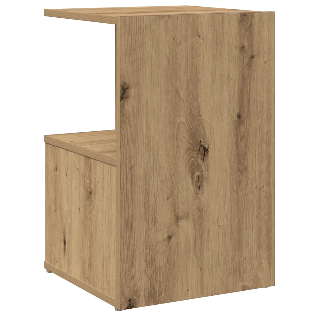 Comodino Rovere Artigianale 35x35x55 cm in Legno Multistrato 856532