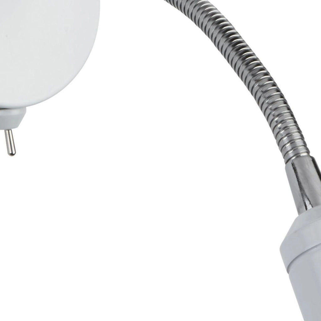 Applique Flexy - Metallo Cromato e Bianco