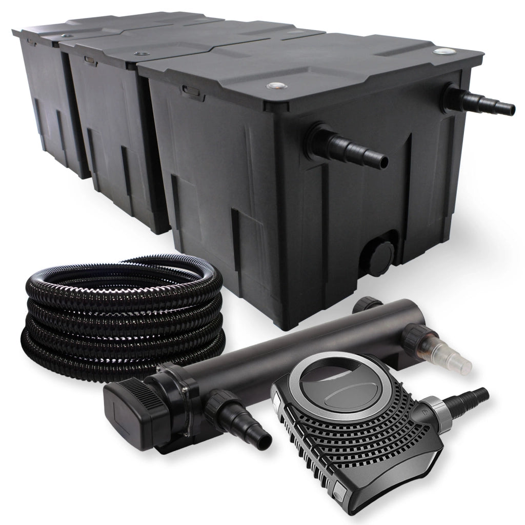 Set Filtro a 3 camere 90000l Chiarificatore UVC 36W 3ª serie Pompa NEO10000 80W Tubo