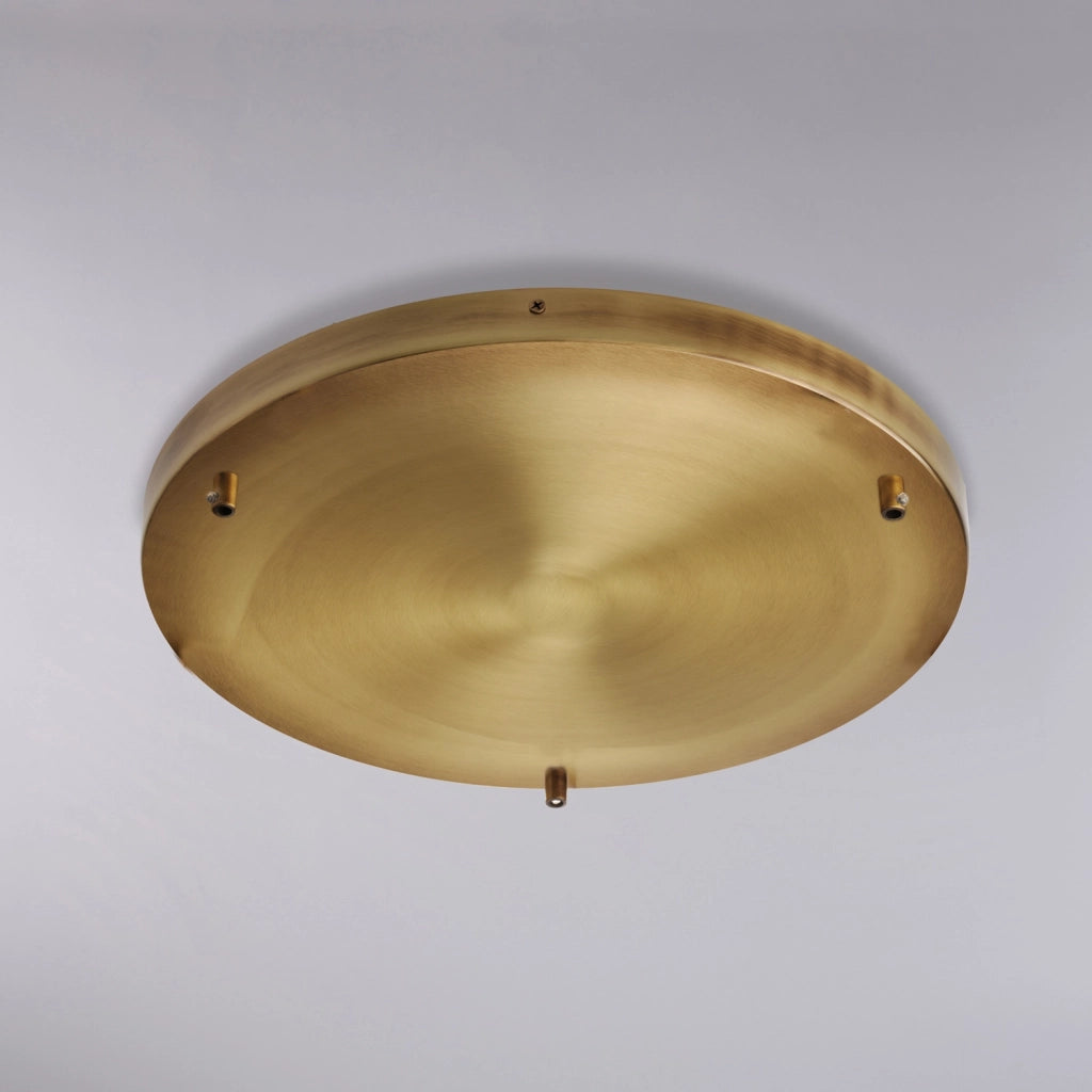 Rosone Multicavo 3 Luci In Ferro Bronzato Diametro 40 Cm