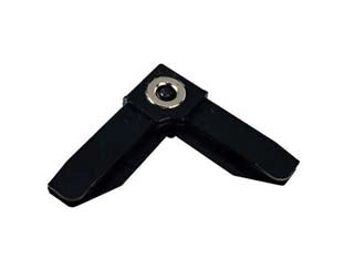 ANGOLO PLASTICA MAGNETICO PER PROFILO ZANZARIERA LINEA C- - nero - 25 pezzi SANGIORGIO