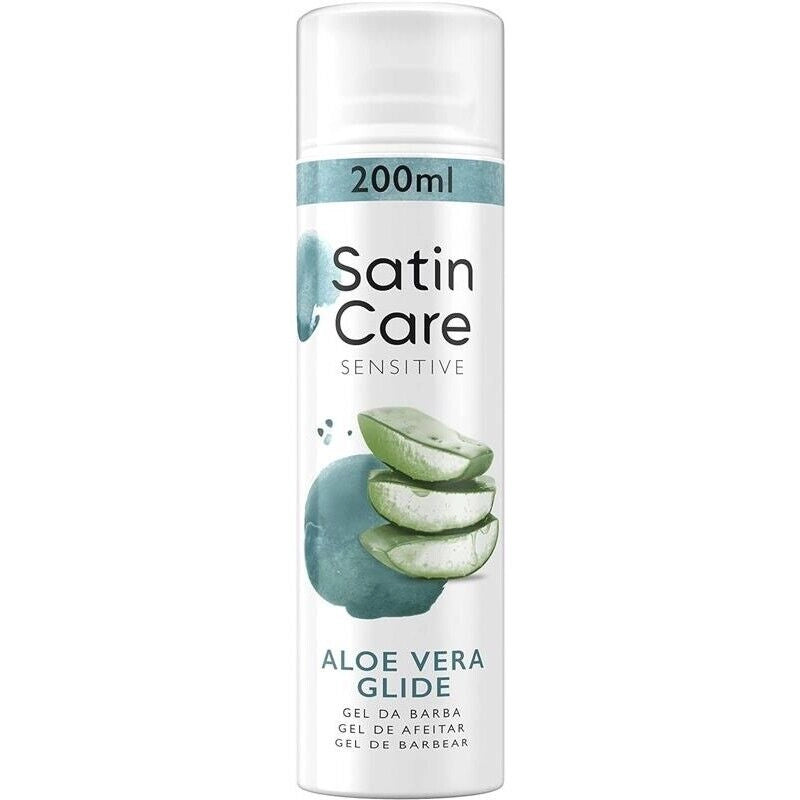 GILLETTE SATIN CARE GEL DEPILATORIO DA DONNA 200 ML SENSITIVE CON ALOE VERA