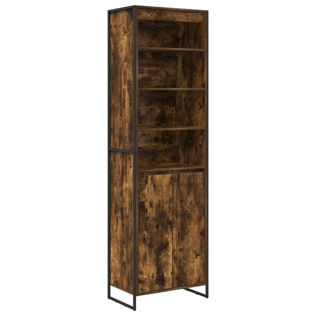 Armadi alti 2 pcs Quercia Fumosa 60 x 36 x 200 cm