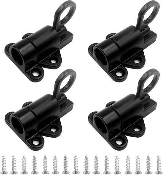 Chiusura automatica delle porte - Veicoli di chiusura - Porte fissate - Lega di alluminio - 4 pezzi - Nero