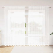 vidaXL Tende con tende Floreale Bianco 200 x 200 cm Poliestere