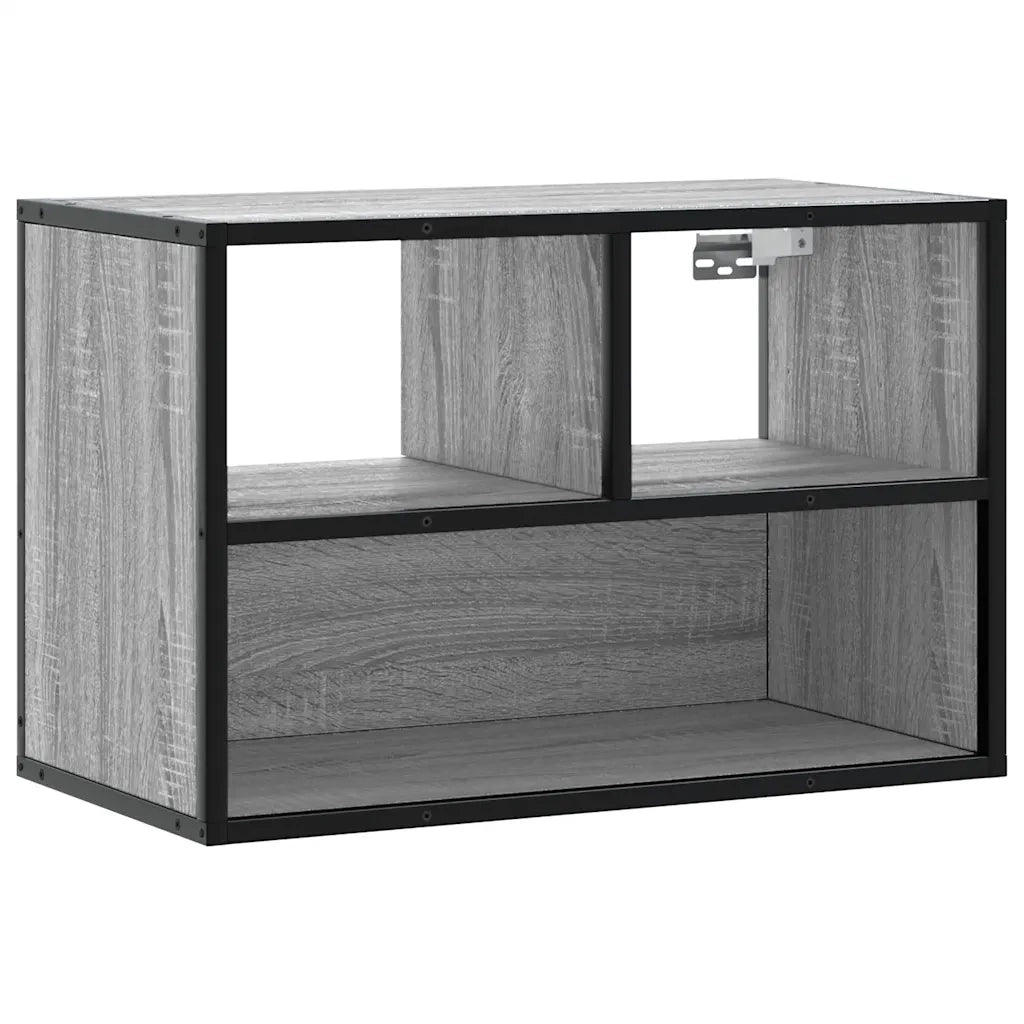 Mobile TV Grigio Sonoma 60x31x39,5cm in Truciolato e Metallo 848917