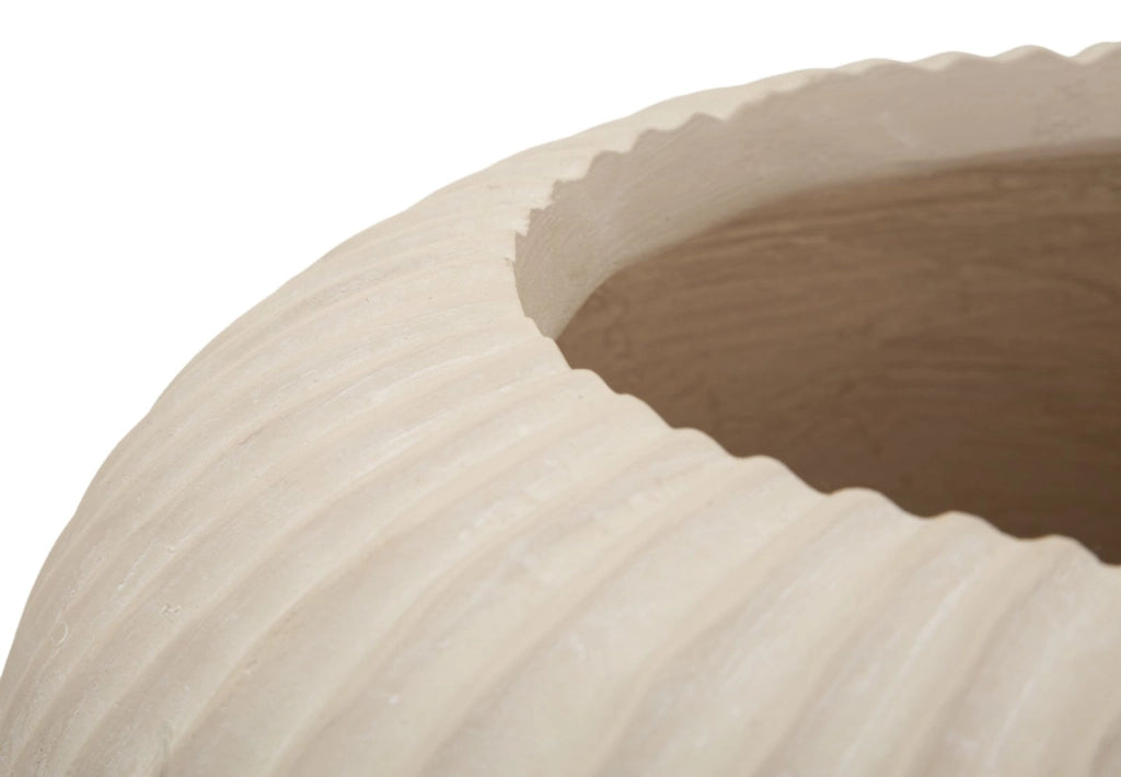 Vaso Mist Ø35x18 cm in Mgo Crema