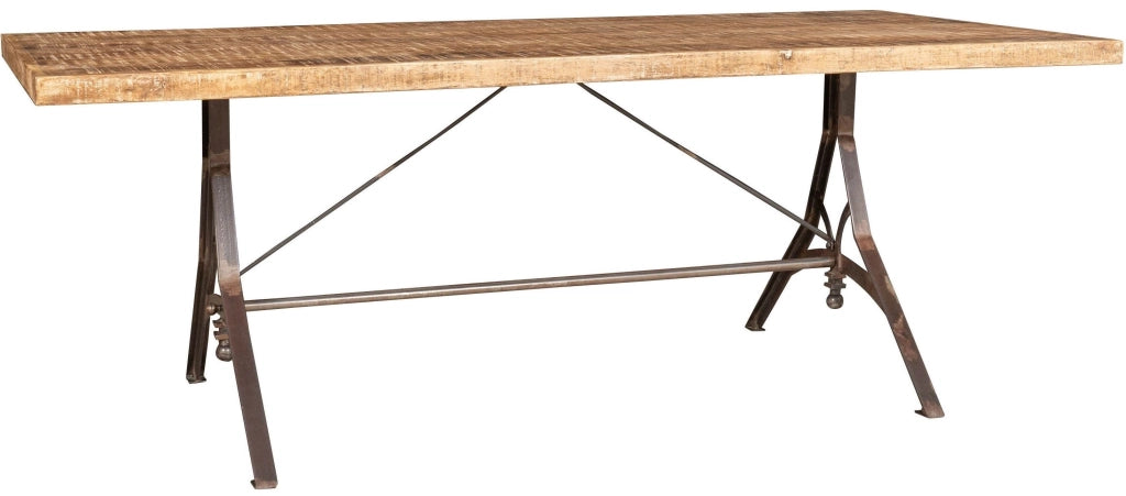 Biscottini Tavolo rettangolare in legno massello scrivania realizzato vecchio Offerta