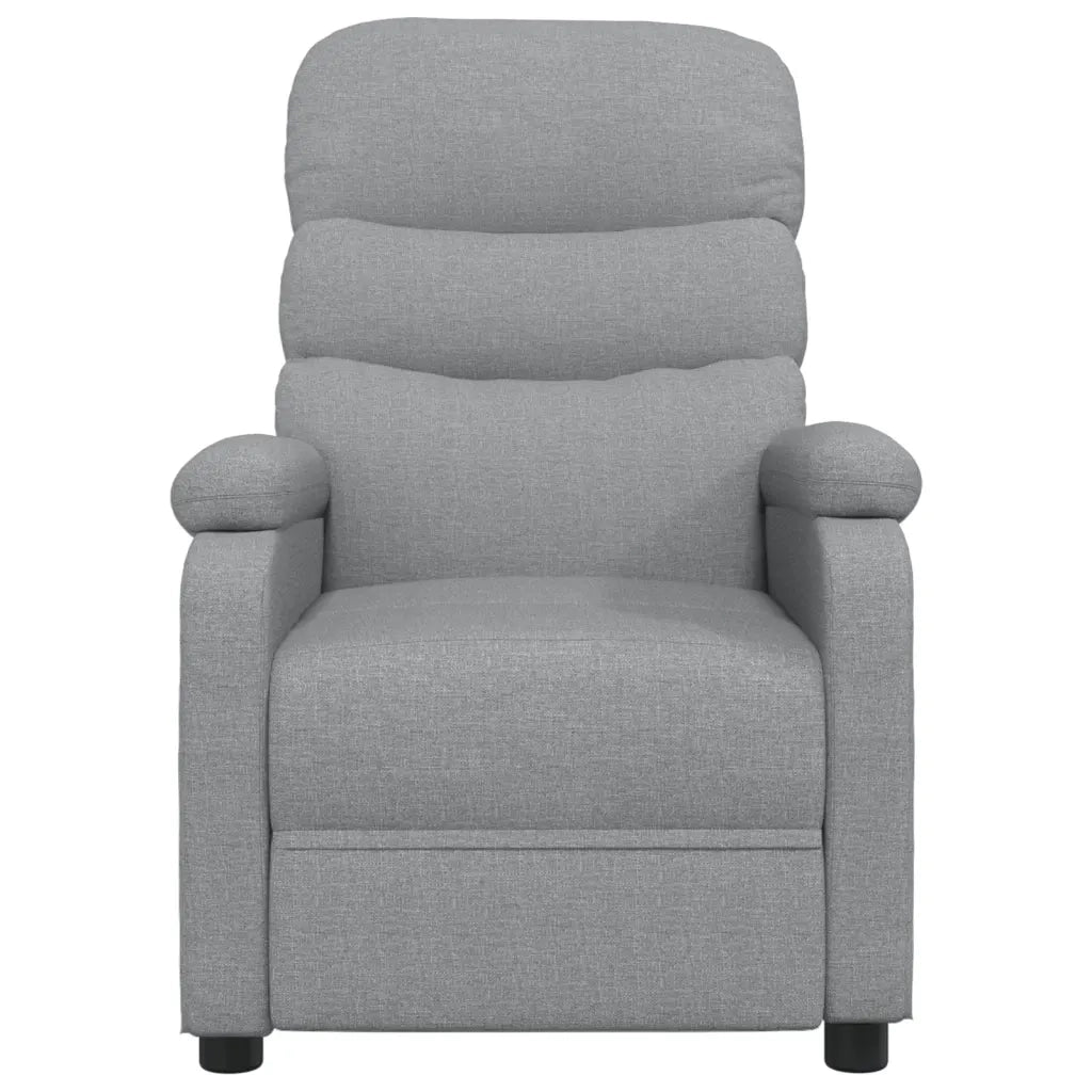 Poltrona Reclinabile in Tessuto Grigio Chiaro 344890