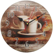 Orologio da Parete per la Cucina Stile Antico Nostalgico Rustico Casa di Campagna senza Suono di Goccia Orologio da Cucina 30CM / 12 pollici (Caffè)
