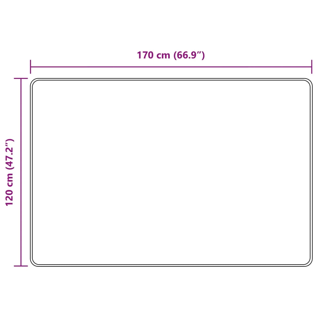 Runner Tappeto MARSA Sabbia 120 x 170 cm Poliestere e PVC