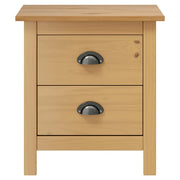 Comodino Hill 46x35x49,5 cm in Legno Massello di Pino 288903