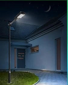 PROIETTORE STRADALE CON PANNELLO SOLARE 12 Watt - 1200Lm - 6000K