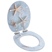 Sedile WC in MDF con coperchio a chiusura ammortizzata design a stella marina 02_0002899