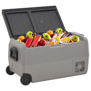 Borsa Frigo con Ruote e Adattatore Nera e Grigia 36 L PP e PE 3154638