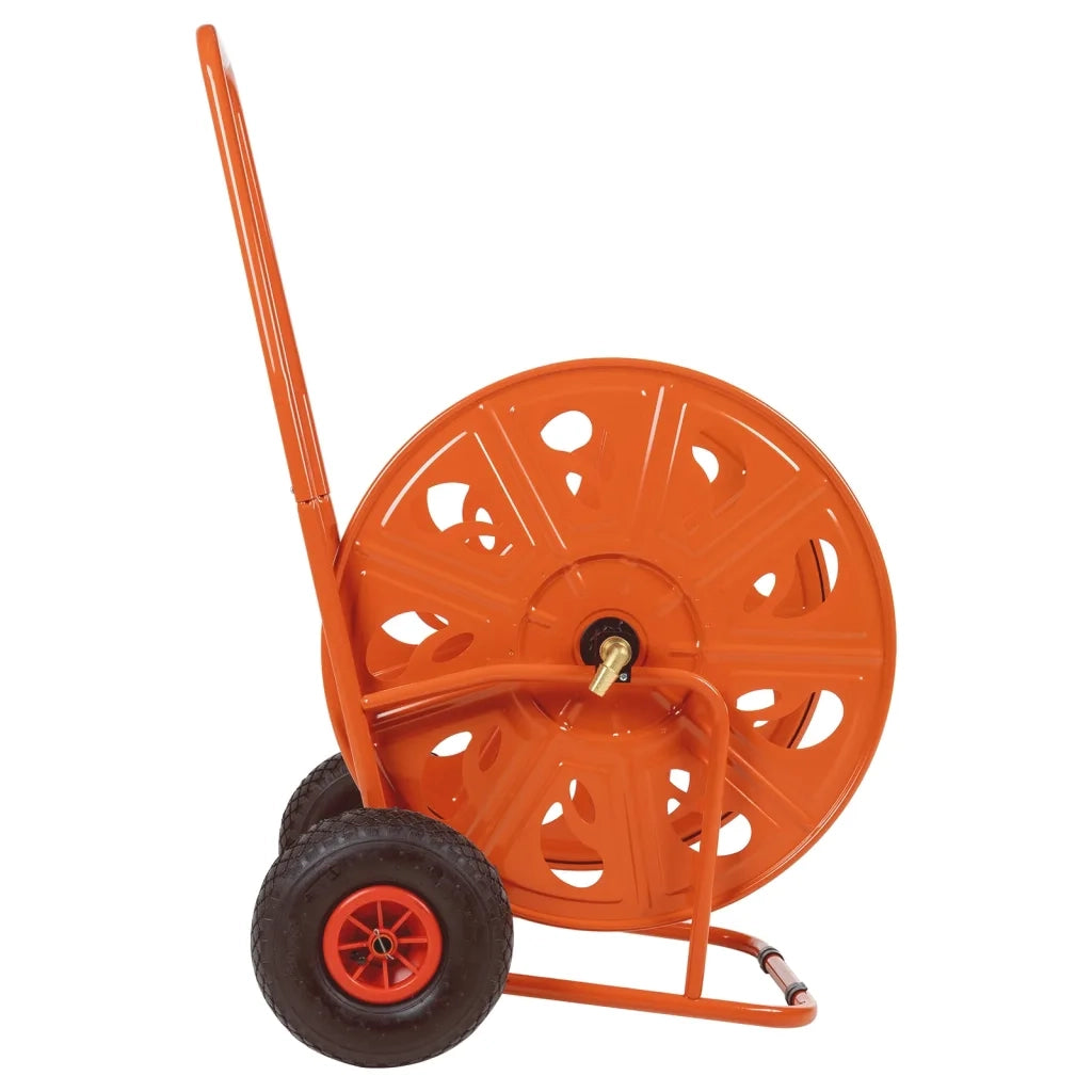 Carrello Avvolgitubo per Tubo Flessibile 140 m 3/4" in Acciaio 4005287