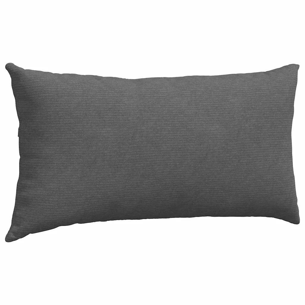 Cuscini da Divano 2 pz-Set di 2 Cuscini per Sofa Grigio scuro 80 x 40 cm 653586