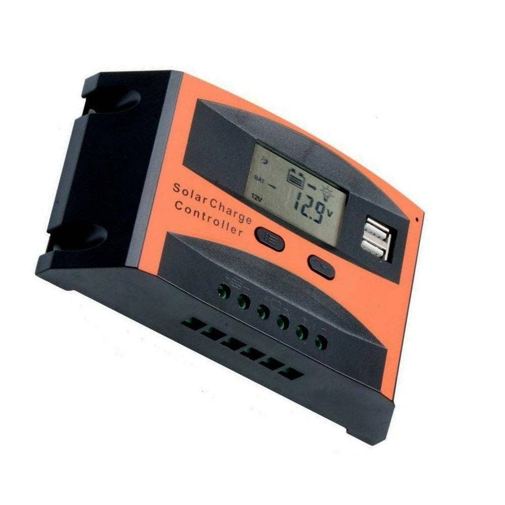 Trade Shop - Regolatore Di Carica 20 A Per Pannello Solare 12/24v Display Lcd Usb Ld2420c -