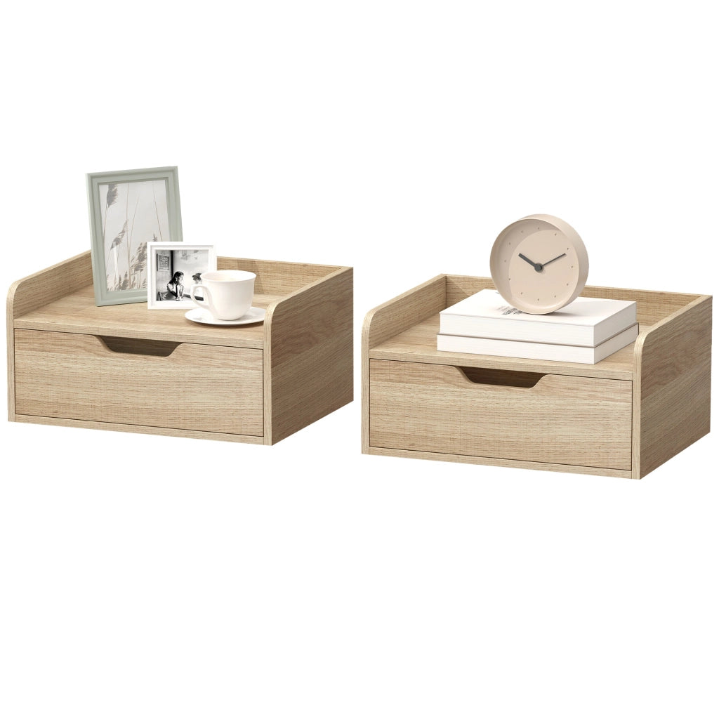 Comodino ¨C zephmum ¨C legno naturale 40x30x19,5cm