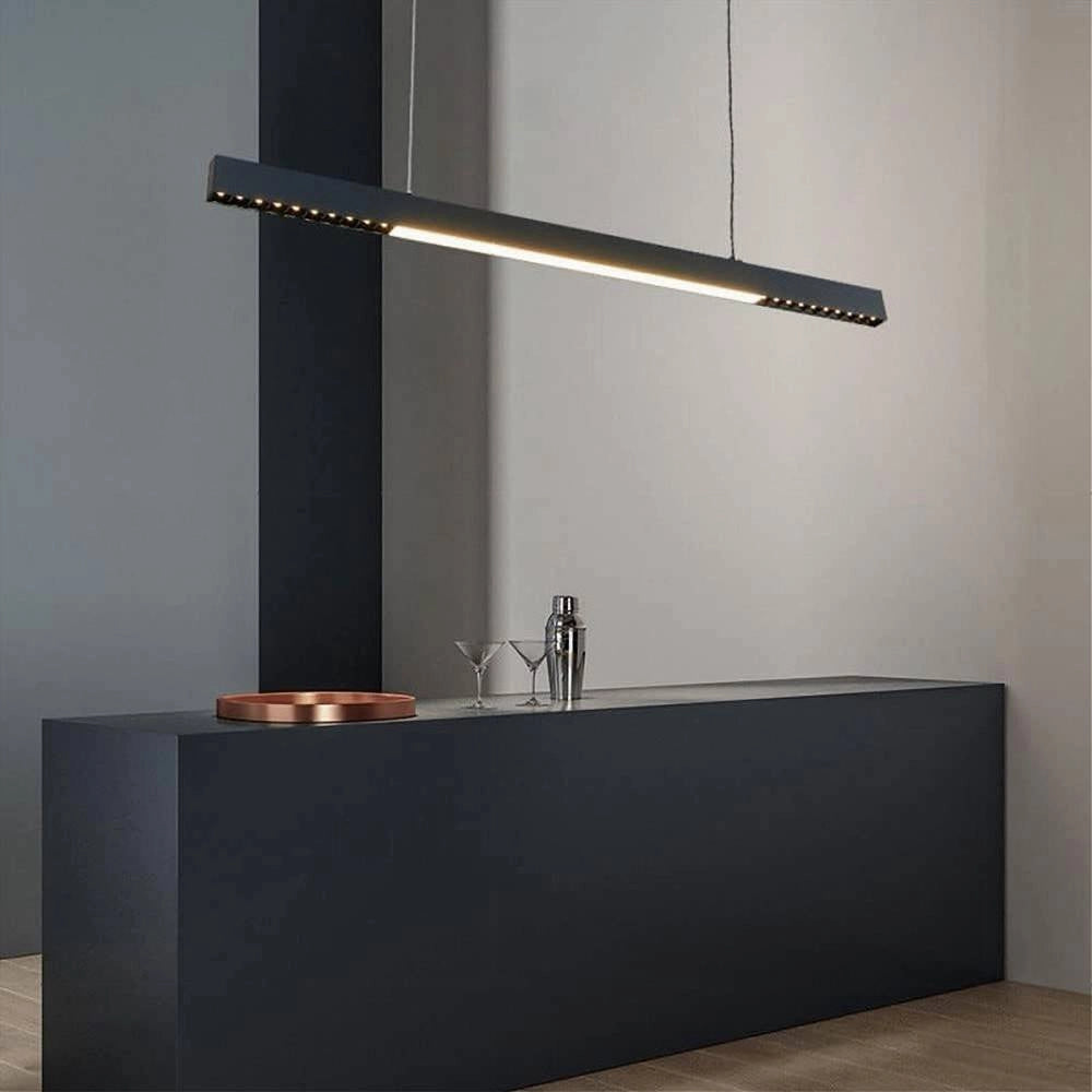 Trade Shop - Lampadario A Sospensione Lineare A Led 42 W Lampada Da Soffitto Minimal A70-n3c -
