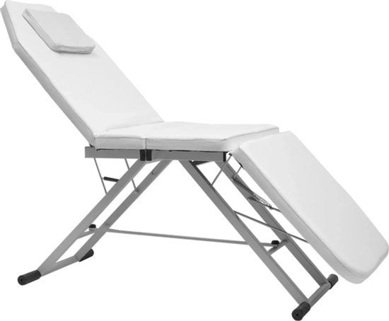 Tavolo di massaggio - Incl. borsa di stoccaggio - Bianco - Inclinabile - Adattabile - Ergonomico - Comodo - Inclinabile
