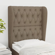 Testiera ad Orecchio Tortora 83x23x118/128 cm in Tessuto 3118270