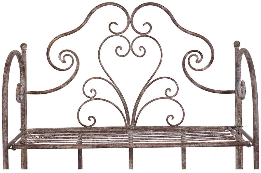 Biscottini Etagere multifunzione richiudibile in ferro battuto finitura ruggine anticata L63xPR33xH165 cm