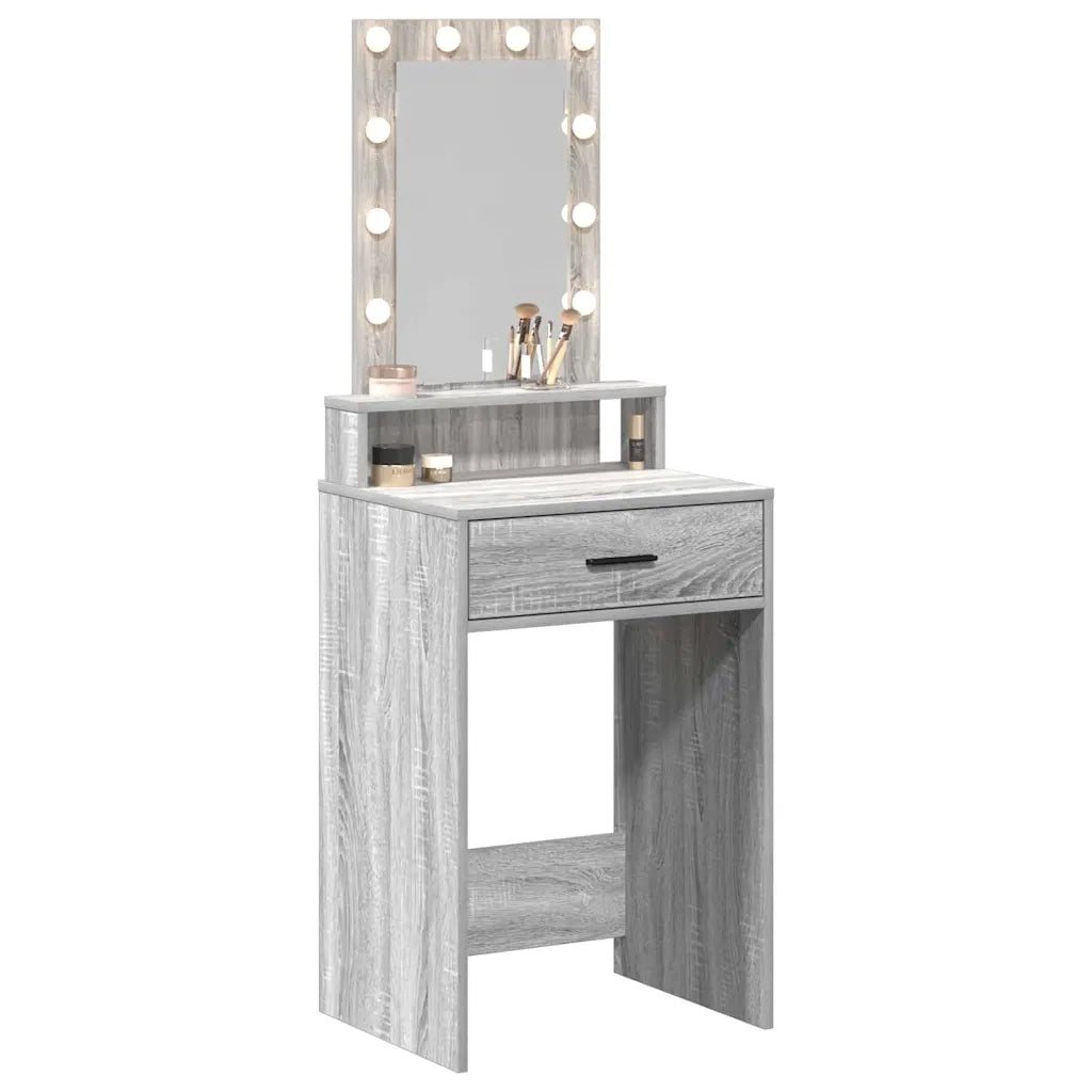 Toeletta | Tavolo da Trucco Grigio 50 x 41 x 140 cm Legno multistrato
